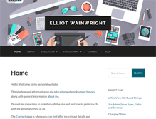 Tablet Screenshot of elliotwainwright.com